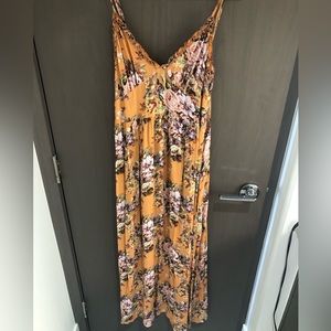 Auguste maxi dress in a orange floral pattern, US size 4.